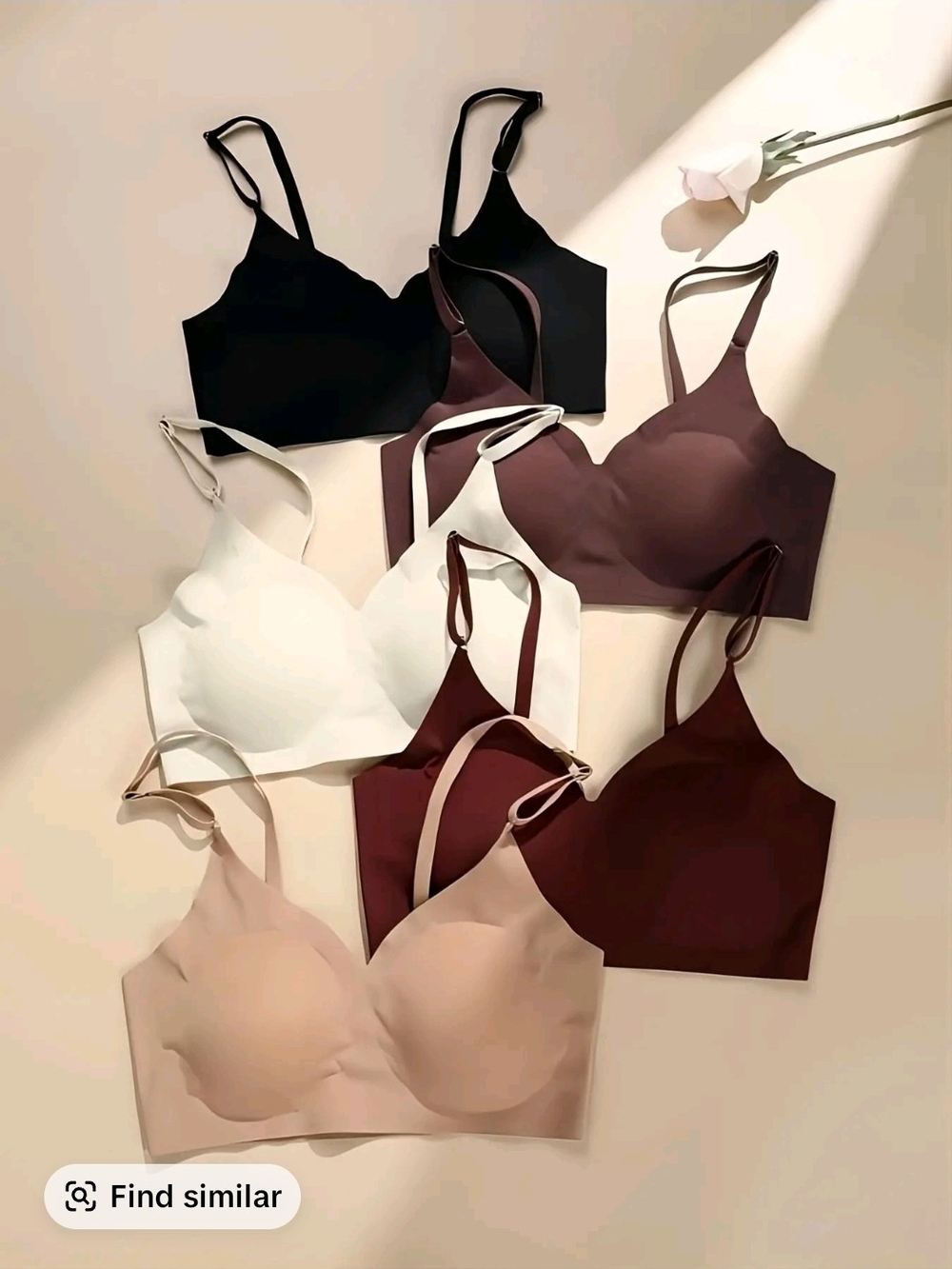 Everyday Wireless Comfort Bra - Black, White, Nude, Wine, Brown